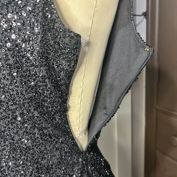 NWT Oh Polly Embellished Open-Back Midaxi Dress in Black - Picture 9 of 17